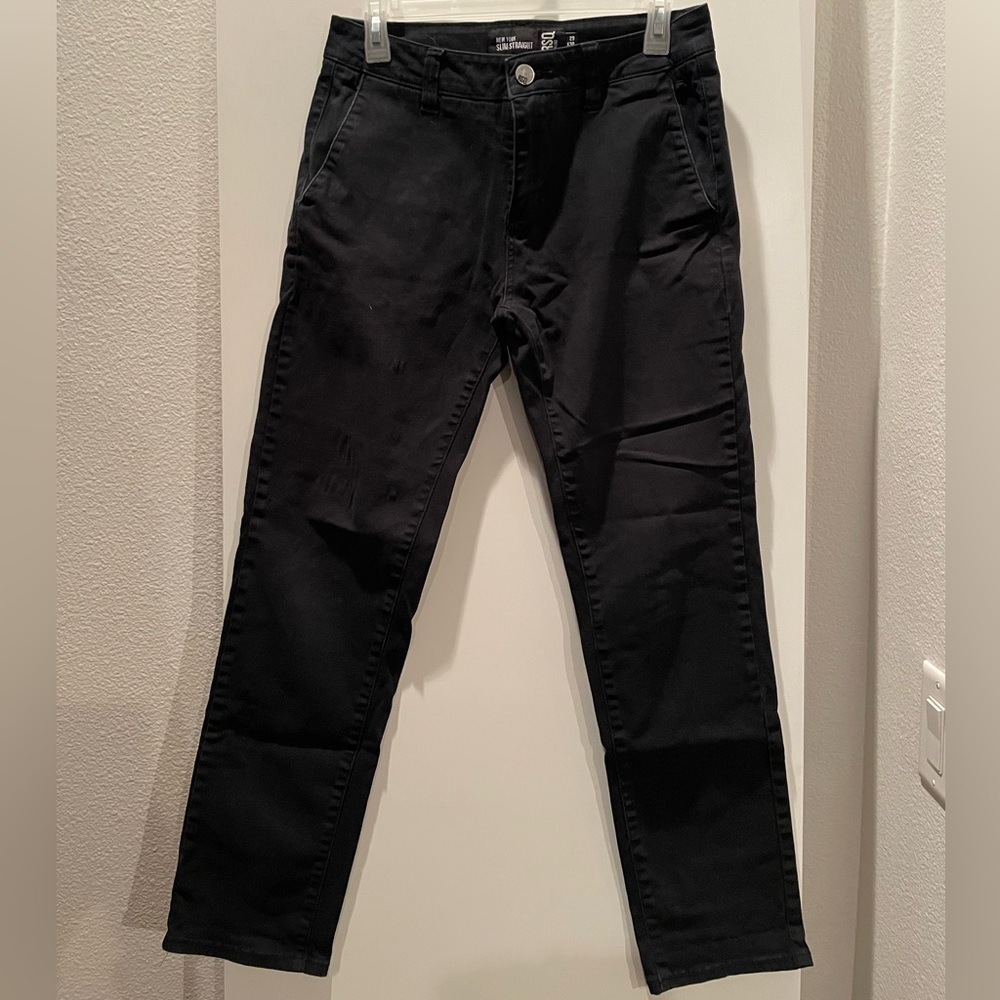 RSQ Cotton Chino Pants Black Sturdy Denim/ Jeans Slim Straight Fit 29x30